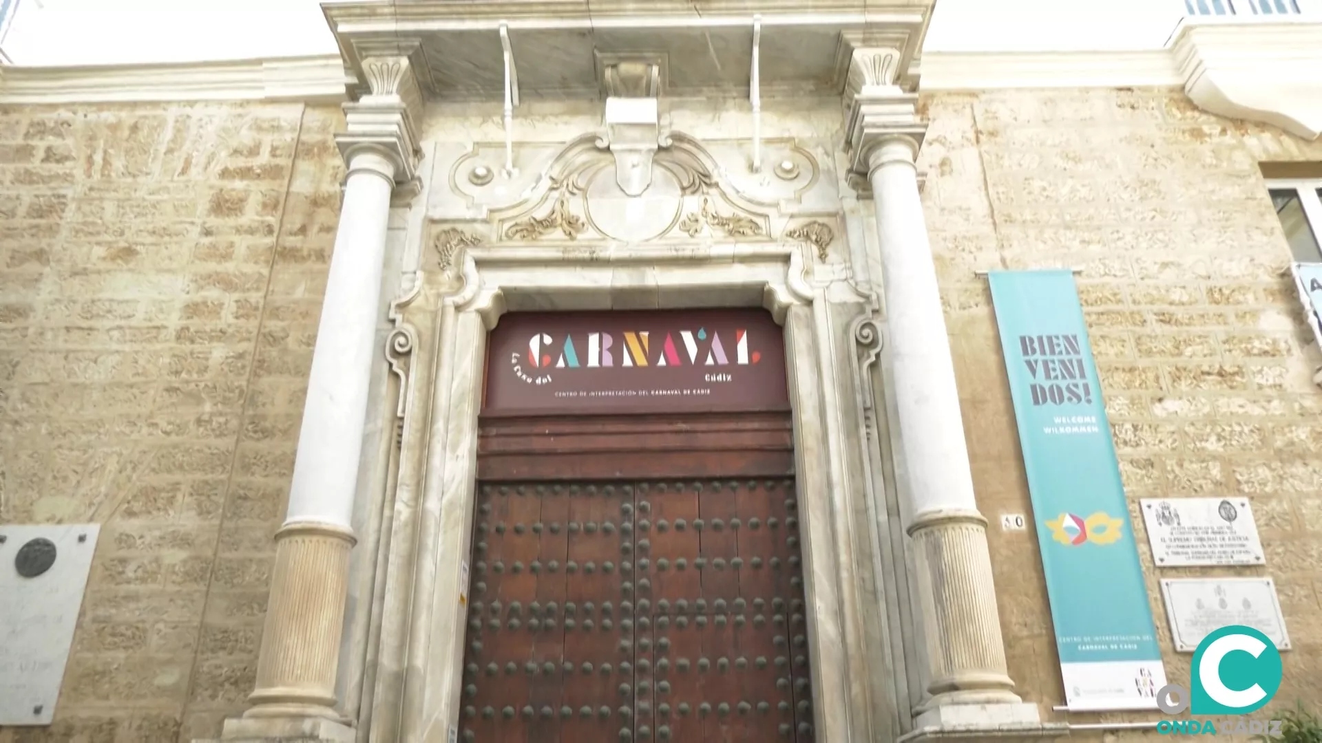 Fachada de la Casa del Carnaval de Cádiz. 
