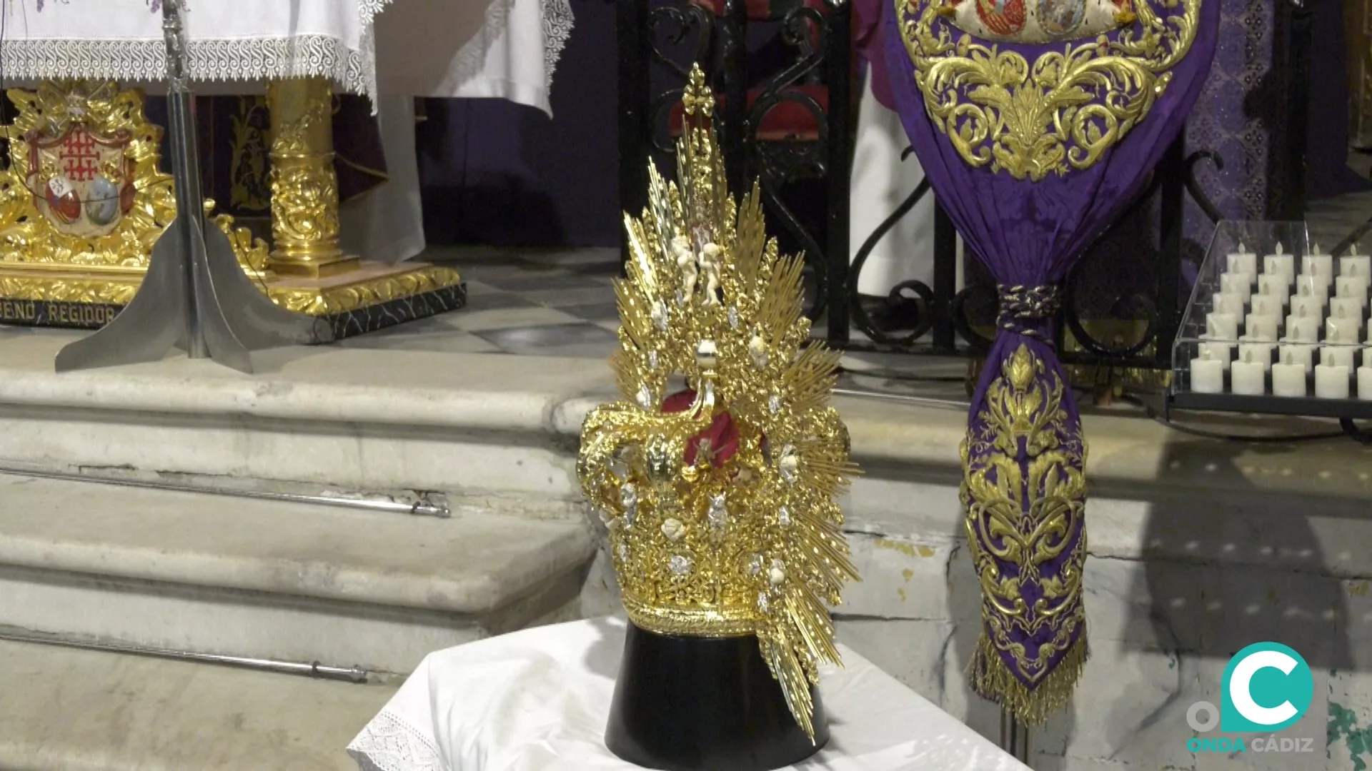 La restauración de la corona del nuevo paso del Nazareno se estrenará el Jueves Santo. 