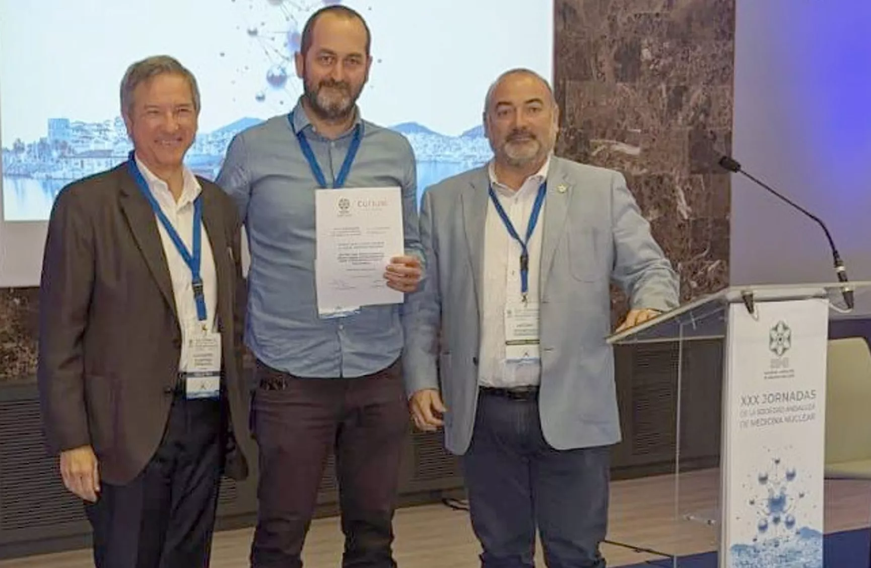 El reconocimiento se efectuó en la reunión anual de la Sociedad Andaluza de Medicina Nuclear de Marbella
