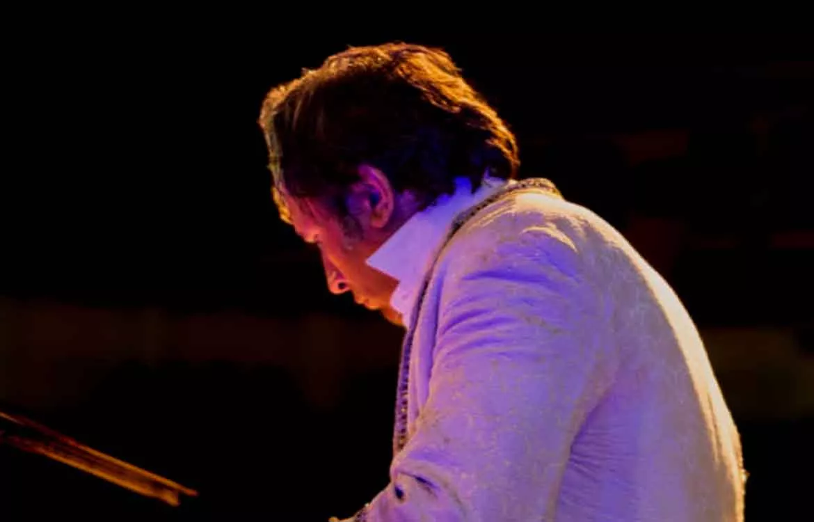 El pianista gaditano Manolo Carrasco, en uno de sus conciertos. 