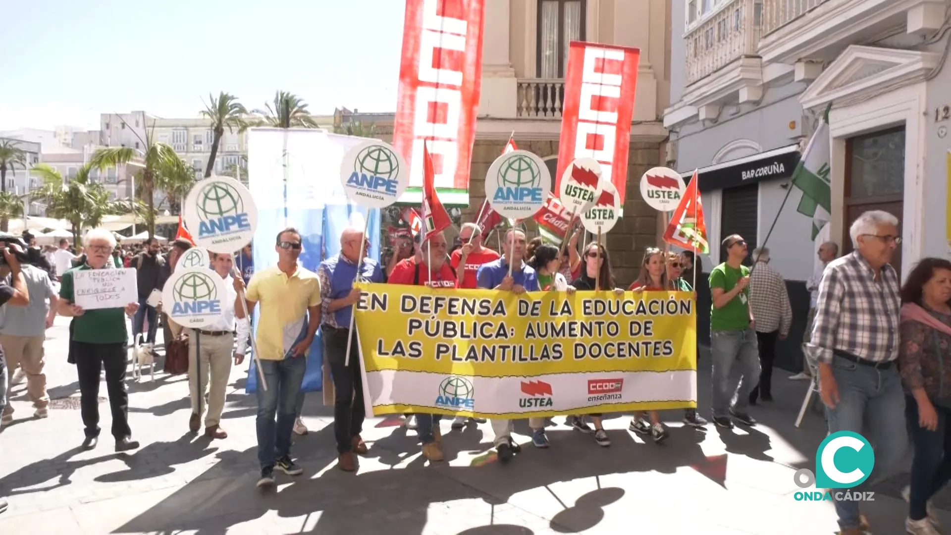 Un total de 108.000 docentes de la enseñanza pública en Andalucía estaban llamados a secundar la huelga. 