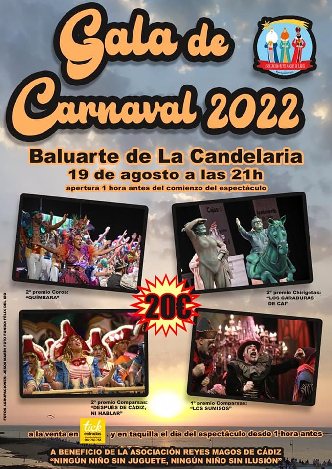 Gala de carnaval reyes magos de cádiz