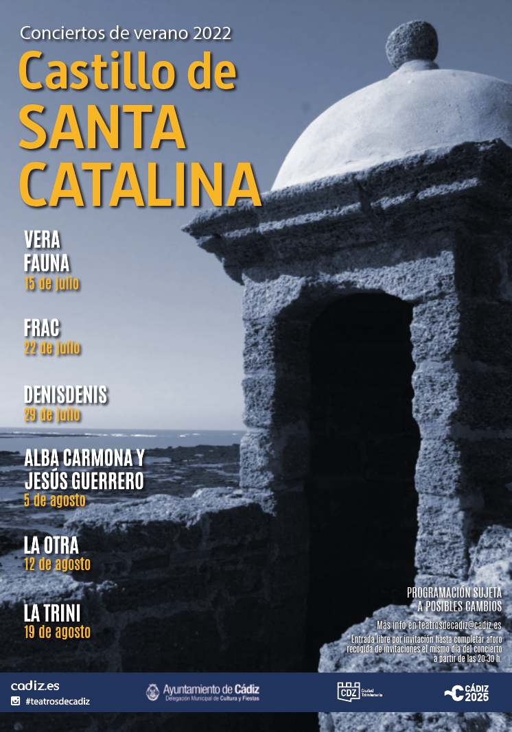 Conciertos en el castillo de santa catalina 2022
