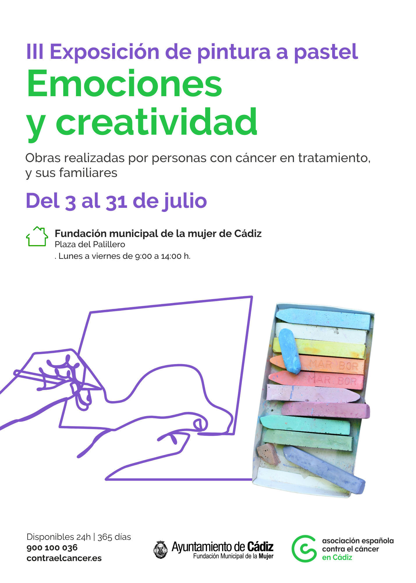 Iii exposición de pintura a pastel de la asociación española contra el cáncer