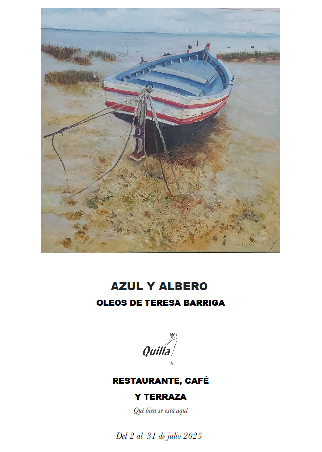 "azul y albero". óleos de teresa barriga