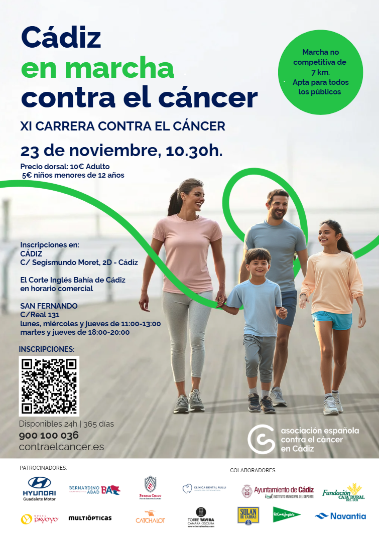 Xi carrera cádiz en marcha contra el cáncer