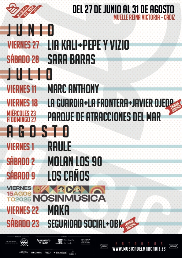 Música del mar cádiz 2025