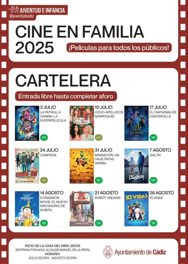 Cine en familia. cádiz 2025