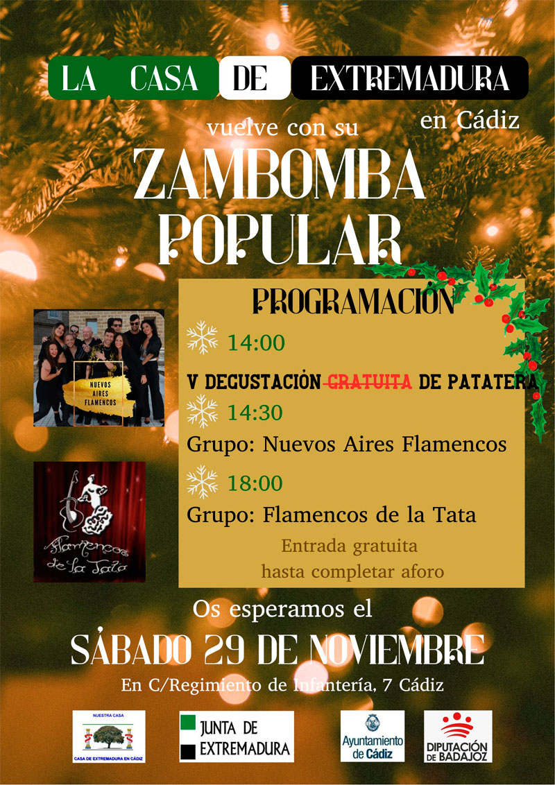 V degustación de patatera y zambomba popular