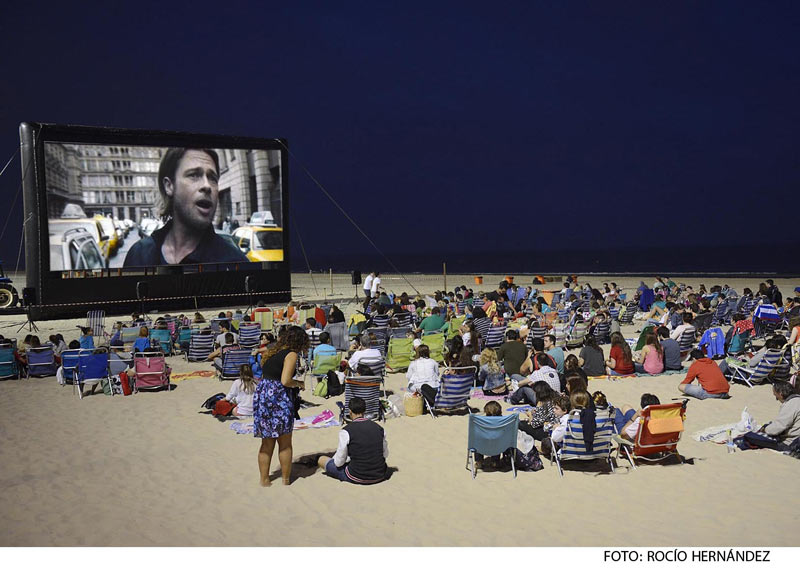 Cine en la playa de cádiz 2025