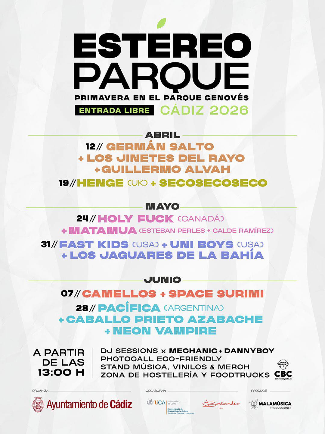 Estéreo parque, primavera en el parque genovés