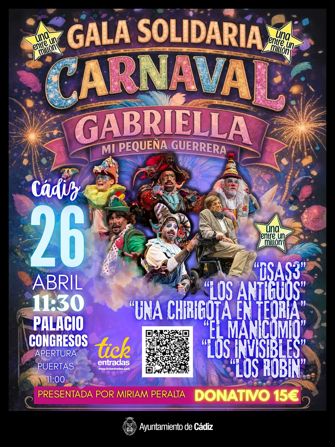 Gala solidaria de carnaval 'gabriella, mi pequeña guerrera' 