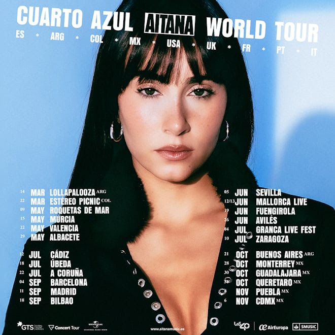 Concierto de aitana en cádiz: "cuarto azul world tour" 