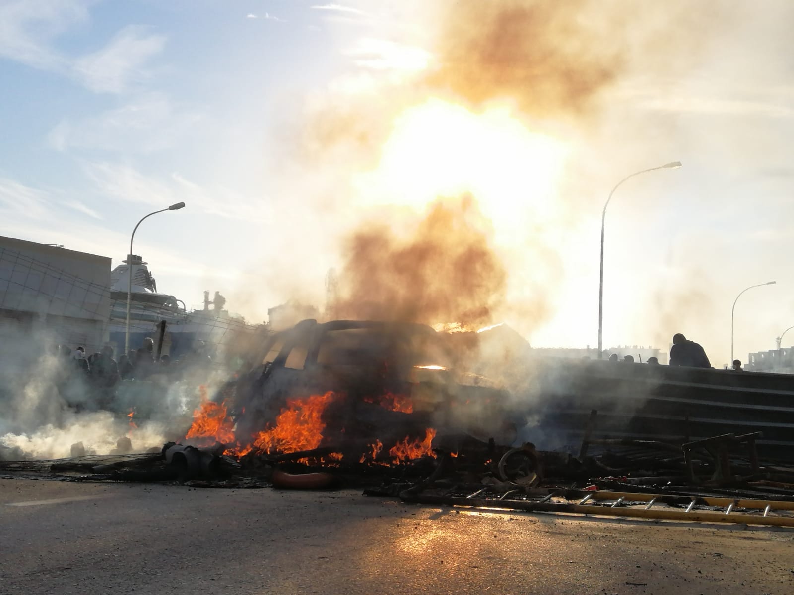 Incendio en la avenida de Astilleros