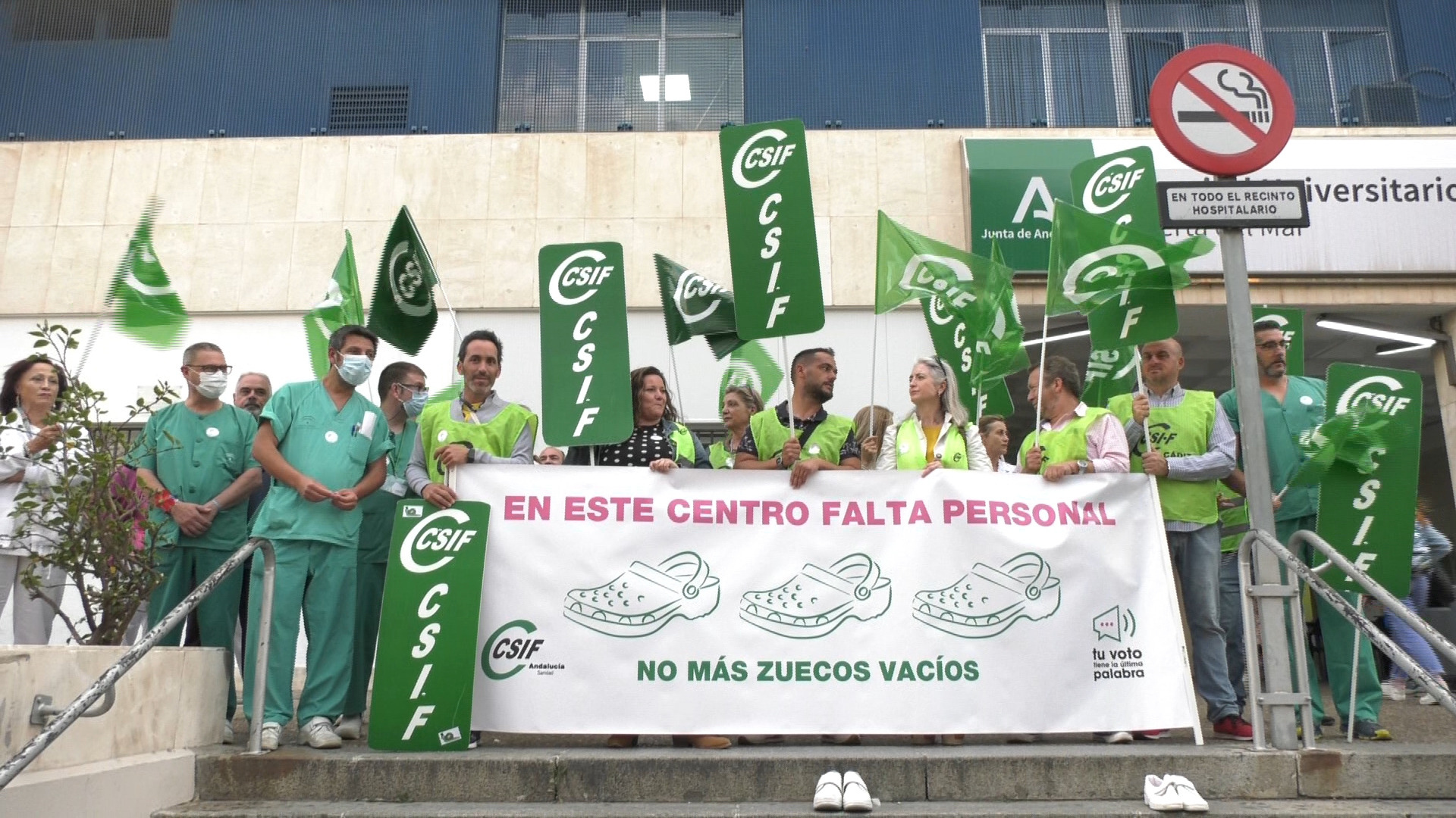 CSIF protesta ante la falta de contrataciones en los centros sanitarios ...