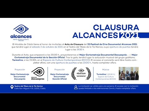 GALA DE CLAUSURA ALCANCES 2021