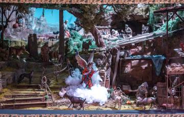 Belén hebrero en la fundación unicaja