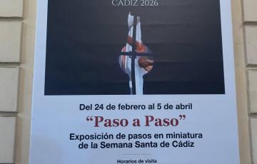 Paso a paso. exposición de pasos en miniatura de la semana santa de cádiz