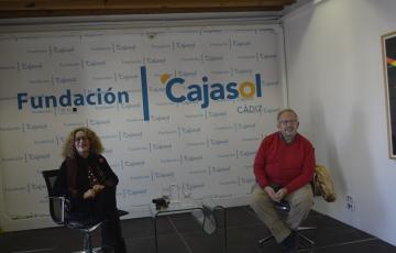 Teresa Torres y Juan José Tellez durante el coloquio