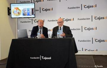 Manuel Barea y Julio Herrera, durante la conferencia.