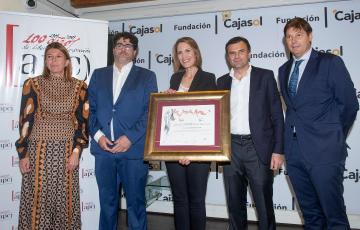 María del Mar Díez, Diego Calvo, Silvia Intxaurrondo, el alcalde Bruno García y Agustín Merello