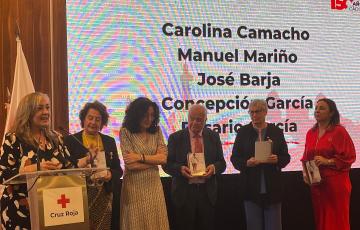 Carmen de Lara, Carolina Camacho, María del Mar Pageo, Manuel Mariño, Concepción García y Rosario García Peláez.
