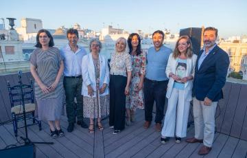 Ana y Lluis Delgado, Encarna Orozco, Susi Cigúela, Lola y Nano Delgado, Maite González y José María  Verdulla.