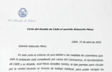 imagen de la carta del Alcalde al Ratón Pérez