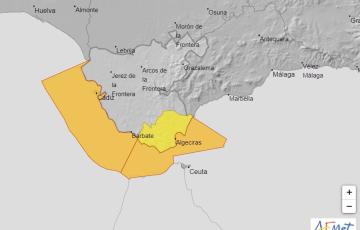 El litoral gaditano en alerta por riesgo importante de fenómenos costeros 
