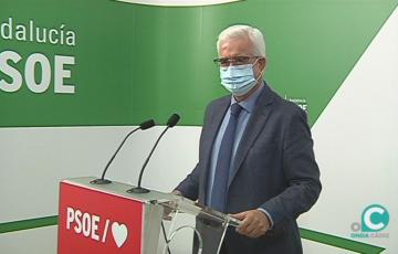 El presidente del PSOE de Cádiz, Manuel Jiménez Barrios. 