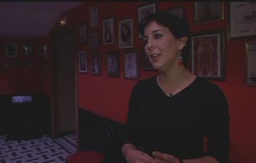 La cantaora Laura Vital durante una tertulia sobre el papel de la mujer en el flamenco en el Pay Pay 
