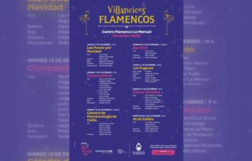 Cartel de la programación de villancicos flamencos 