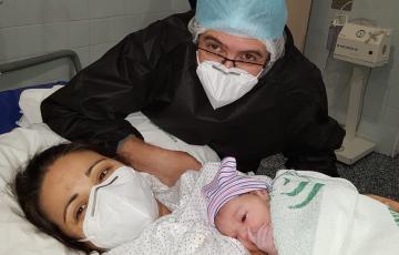 La primera bebé nacida en la provincia