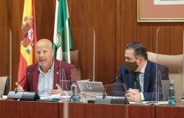El consejero de Educación en una comparecencia en el Parlamento de Andalucía