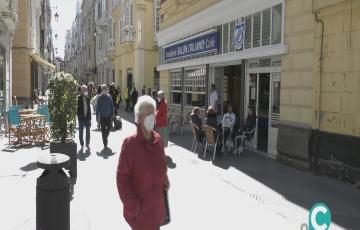 El Salón Heladería Los Italianos en la Calle Ancha de la ciudad