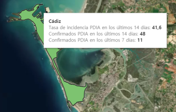 Cádiz capital registra 11 contagiados confirmados por Covid 19 en los últimos siete días