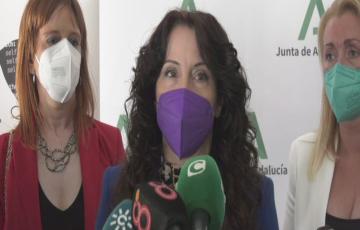 La consejera de Igualdad, Rocío Ruiz durante su comparecencia