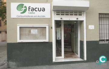 La sede de FACUA  Cádiz en Avenida Andalucía