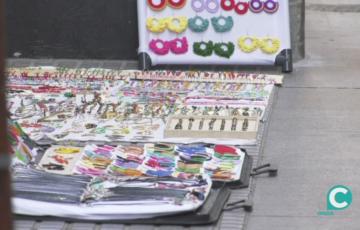 Imagen de un puesto de venta ambulante en la calle Compañía