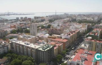 Imagen aérea de Cádiz 