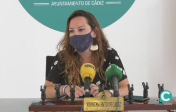 La portavoz del equipo de Gobierno, Lorena Garrón 