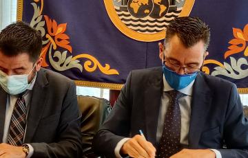 Firma del convenio.