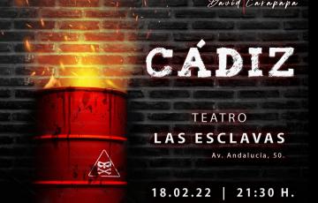 Cartel del estreno en Cádiz de la comparsa Los Indomables
