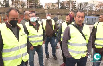 Representantes de la plataforma nacional en defensa del sector en Astilleros