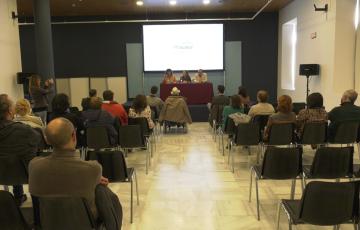 Salón de la Casa de Iberoamérica durante la presentación del documental