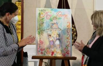 En el colegio Rebaño de María se ha descubierto la pintura, obra de Luis González Rey.