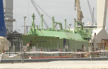 El metanero BW Boston ha comenzado a ser reparado en el astillero de Puerto Real