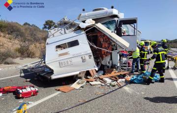 imagen de archivo de un accidente en una autovía de Cádiz