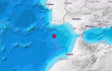 El terremoto se ha producido en el Golfo de Cádiz pasadas las 10 de la noche