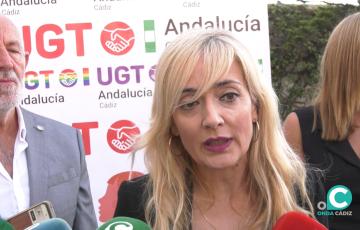 La secretaria general de UGT Andalucía, Carmen Castilla 